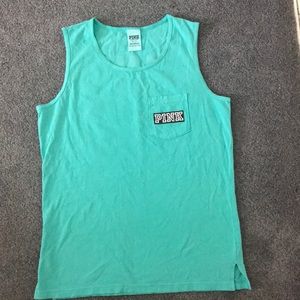 PINK BY Victoria Secret aqua tank top